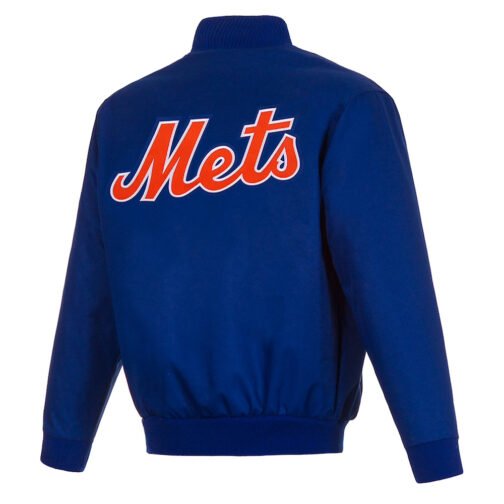 NY Mets Poly Twill Royal Jacket - Image 2