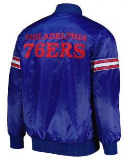Philadelphia 76ers Pick & Roll Royal Blue Jacket