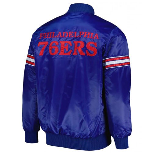 Philadelphia 76ers Pick & Roll Royal Blue Jacket - Image 2