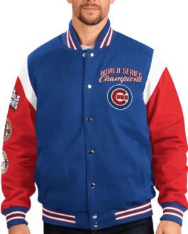 Royal/Red World Series Champions Chicago Cubs Jacket