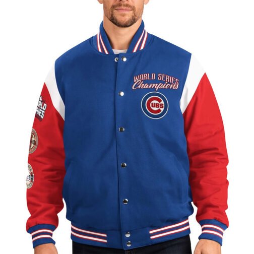 Royal/Red World Series Champions Chicago Cubs Jacket