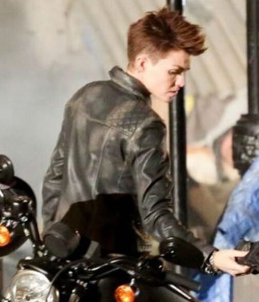 Batwoman Ruby Rose Biker Leather Jacket - Image 8