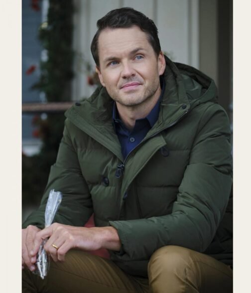 The Santa Stakeout Paul Campbell Green Puffer Jacket