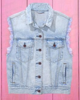 Ryan Gosling Barbie Blue Denim Vest