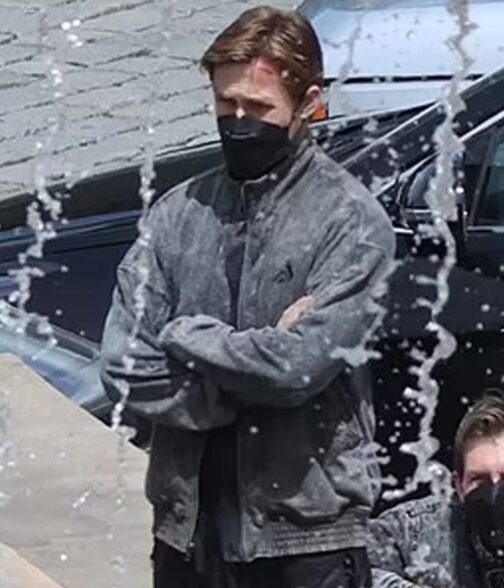 Ryan Gosling The Gray Man Grey Jacket - Image 6