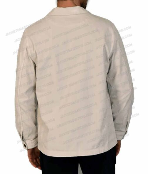 Ryan Reynolds Welcome to Wrexham Cotton Beige Jacket - Image 3