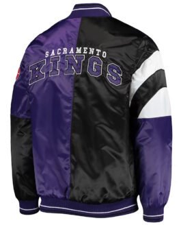 Sacramento Kings 75th Anniversary Leader Black and Purple Jacket