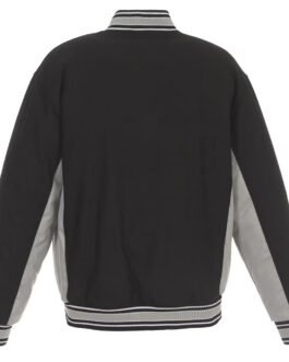 Sacramento Kings Accent Varsity Black Wool Jacket