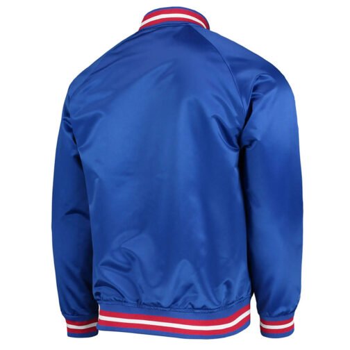 Sacramento Kings Hardwood Classics Royal Satin Jacket - Image 2