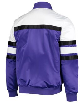 Sacramento Kings Hardwood Classics Script Purple Satin Jacket