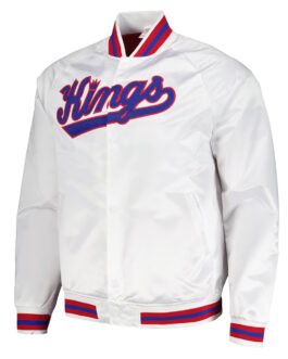 Sacramento Kings Throwback Wordmark White Jacket