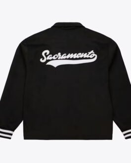 Sacramento Kings Oversweep Black Varsity Wool Jacket