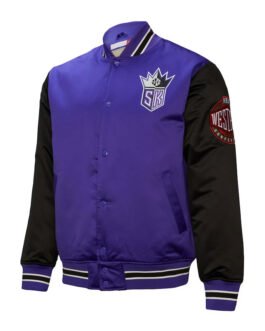 Primetime Sacramento Kings Purple and Black Jacket