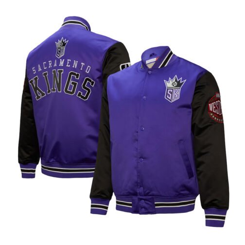 Primetime Sacramento Kings Purple and Black Jacket - Image 3