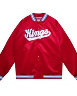 Sacramento Kings Red Satin Jacket