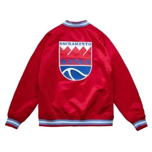 Sacramento Kings Red Satin Jacket - Image 2