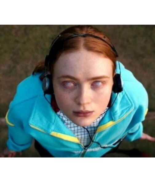Sadie Sink Stranger Things Season 04 Track Blue Jacket - Image 19