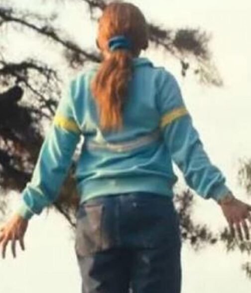 Sadie Sink Stranger Things Season 04 Track Blue Jacket - Image 15