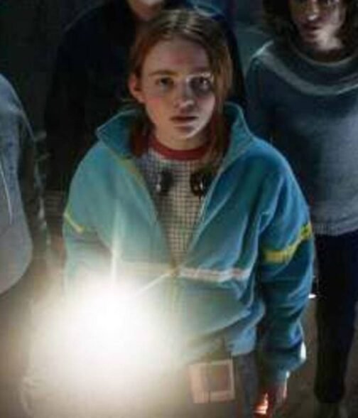 Sadie Sink Stranger Things Season 04 Track Blue Jacket - Image 16