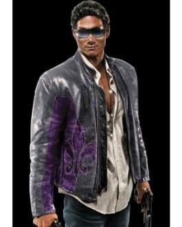 Saints Row Johnny Gat Distressed Leather Jacket