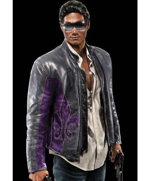 Saints Row Johnny Gat Distressed Leather Jacket - Image 2
