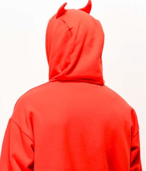 Horn Salem7 Goodie Red Fleece Hoodie - Image 5