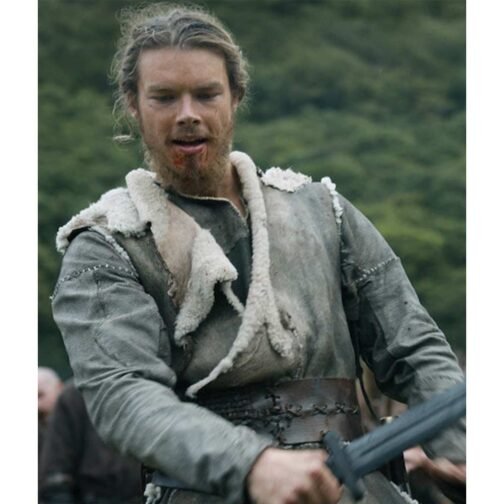 Vikings Sam Corlett Shearling Coat - Image 6