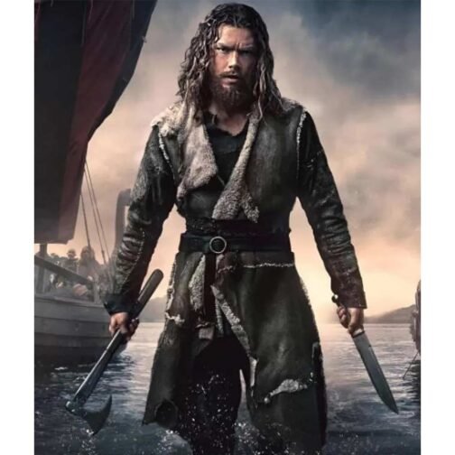 Vikings Sam Corlett Shearling Coat - Image 5