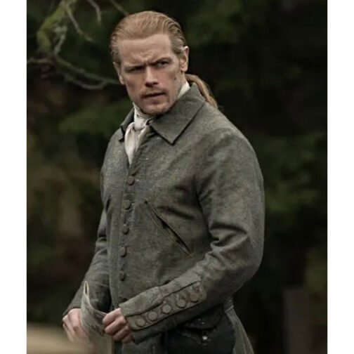 Jamie Fraser Outlander Season 7 Gray Coat - Image 5