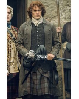 Sam Heughan Outlander Leather Coat