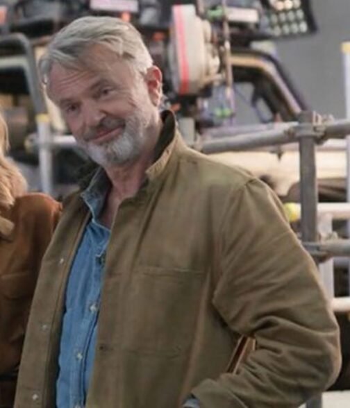 Sam Neill Jurassic World Dominion Brown Jacket - Image 3