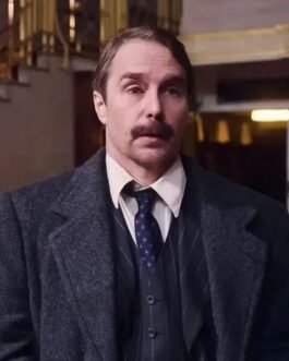 Sam Rockwell See How They Run Gray Wool Coat