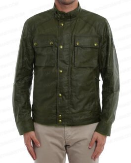 La Brea Jon Seda Green Cotton Jacket