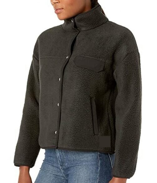 Single Drunk Female Sofia Black‑D’Elia Sherpa Jacket - Image 5