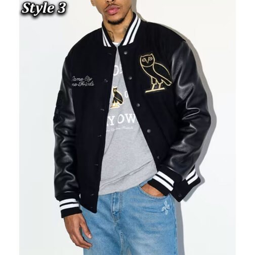 OVO Same City Same Friends Varsity Jacket - Image 12