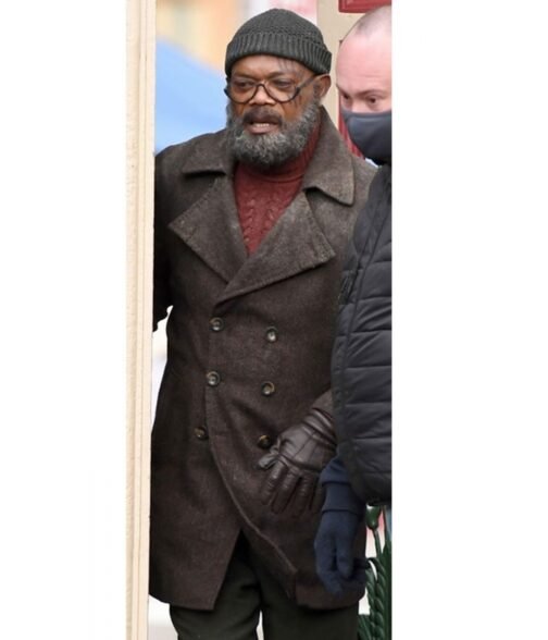 Secret Invasion Samuel L. Jackson Grey Peacoat - Image 2