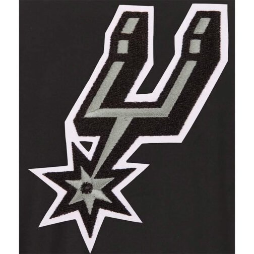 Black/Gray San Antonio Spurs Jacket - Image 3