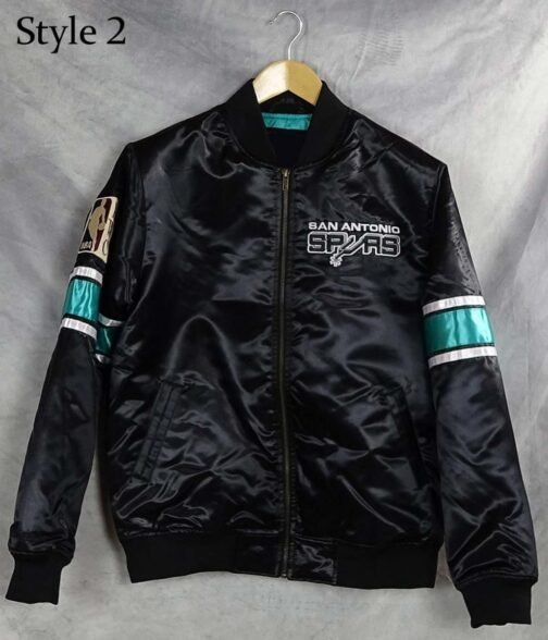 NBA San Antonio Spurs Satin Jacket - Image 12