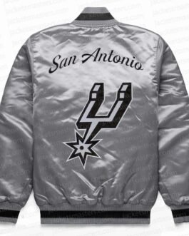 San Antonio Spurs Exclusive Gray Satin Jacket