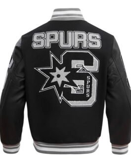 San Antonio Spurs Mashup Classic Rib Varsity Jacket