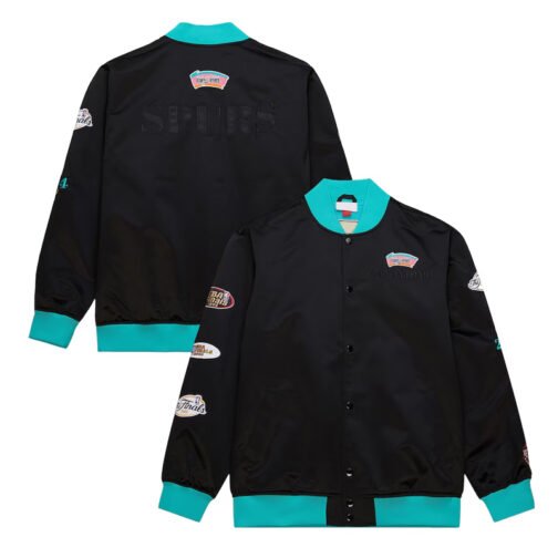 San Antonio Spurs OG 3.0 Lightweight Black Satin Jacket - Image 3