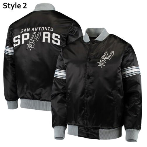 Pick & Roll San Antonio Spurs Black Jacket - Image 6