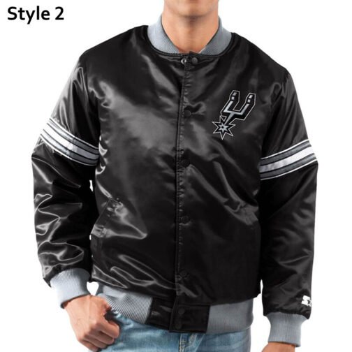 Pick & Roll San Antonio Spurs Black Jacket - Image 7