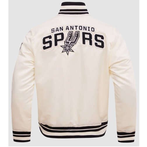 San Antonio Spurs Retro Classic Rib Jacket - Image 3