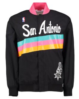 Warm Up San Antonio Spurs Black Jacket