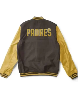 Varsity San Diego Padres Brown and Yellow Jacket