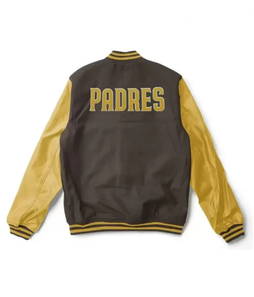 Varsity San Diego Padres Brown and Yellow Jacket - Image 2