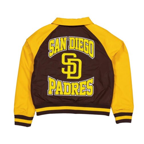 San Diego Padres Brown and Gold Throwback Jacket - Image 2