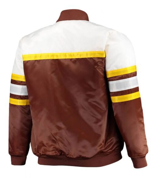 Coaches San Diego Padres Full-Snap Brown/Gold Satin Jacket - Image 2