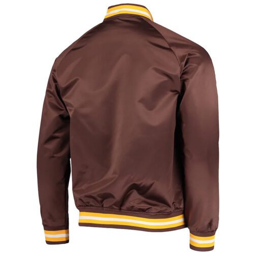 San Diego Padres Brown Lightweight Satin Jacket - Image 2